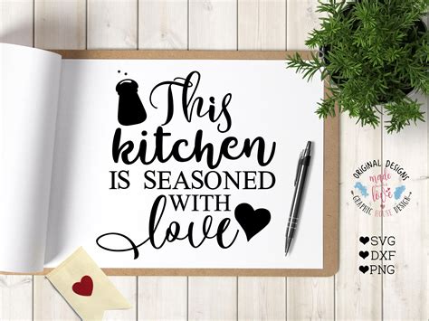 Kitchen Svg Kitchen Quotes This Kitchen Is Seasoned With