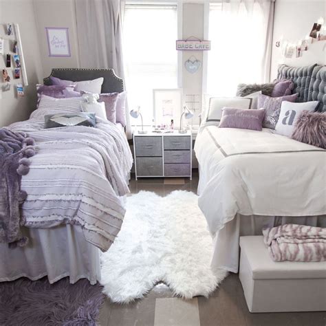 Dorm Room Ideas For Girls Two Beds Dorm Rooms Ideas