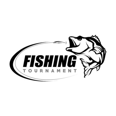 Premium Vector Bass Fishing Logo Design Template Illustration