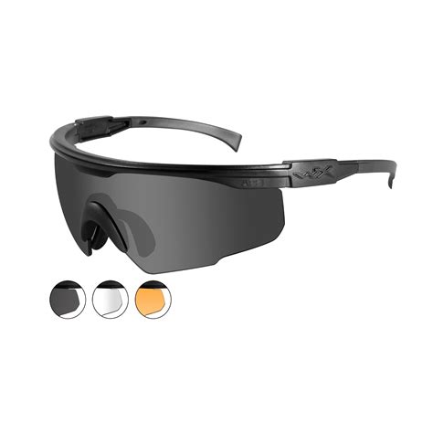 wiley x pt 1 scl tactical glasses 3 lens tactical kit