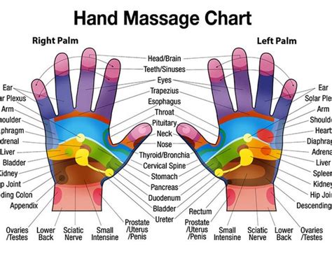 Free Downloadable Foot Massage Chart For Self Healing Hand
