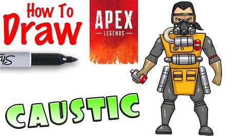 How To Draw Caustic Apex Legends