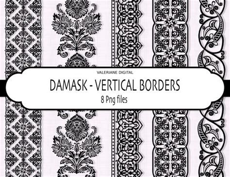 Black Damask Border Clip Art 20 Free Cliparts Download Images On