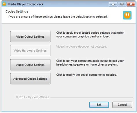These codec packs are compatible with windows vista/7/8/8.1/10. Media Player Codec Pack 4.5.2 - Download per PC Gratis
