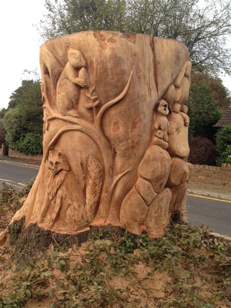 Stunning Tree Stump Carvings In Guildford Neighbourhood Surrey Live