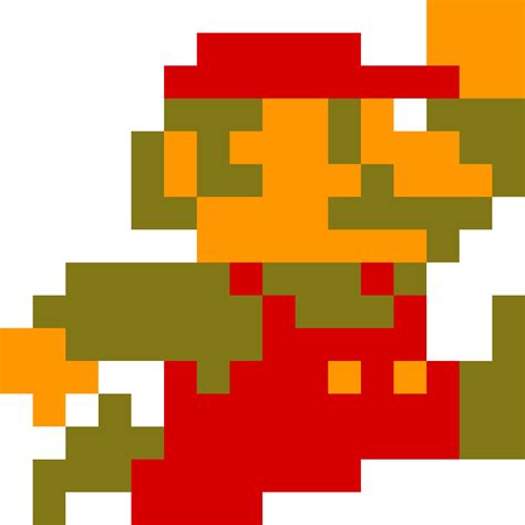 Mario 8 Bit Jumping Download Free Png Images