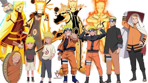 Naruto Characters Uzumaki Narutos Evolution Youtube