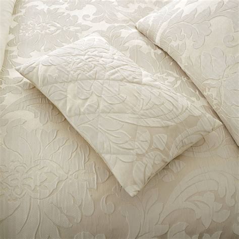 Luxury Jacquard Floral Damask Duvet Cover Bedding Cushions Quilted