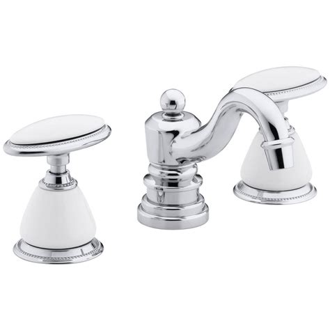 These california faucets offer another alternative — and they do have different. KOHLER Antique 8 in. Widespread 2-Handle Low-Arc Bathroom ...