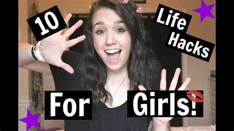 10 Life Hacks Every Girl Should Know Secret Youtube