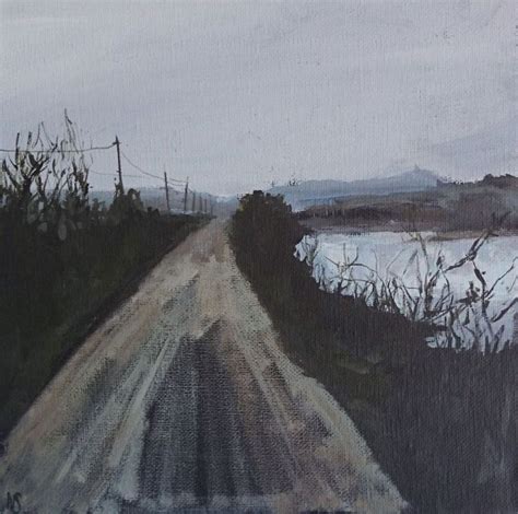 Lonely Road By Nina Shilling Acrylic Painting On Canvas Subject