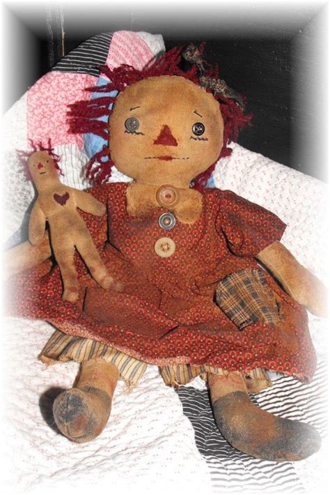 super primitive attic annie rag doll instant etsy cloth dolls handmade primitive dolls