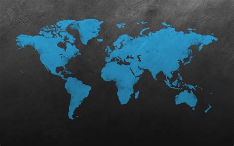 Spot World Map Black Background Mainland 1080p Continents Wall