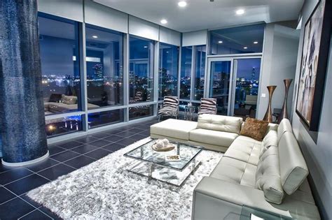 Upper Kirby Highrise Condo Contemporary Living Room Houston By