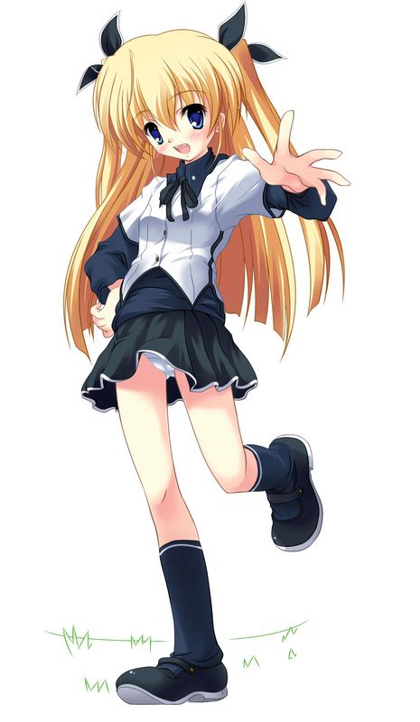 The Big Imageboard Tbib Blonde Hair Blue Eyes Footwear Hair Ribbon Hair Ribbons Loli Long