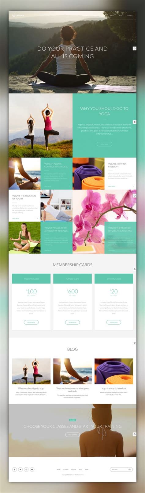 Yoga, standing poses are strung together to form long sequences. Asana - Sport and Yoga WordPress Theme classes, dance ...