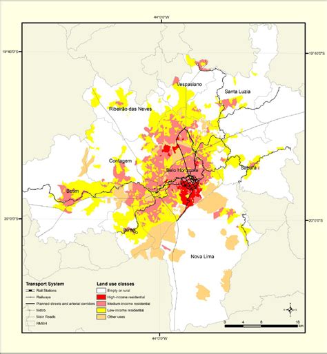 Spatial Distribution Of Land Use Classes In Year 1991 Download