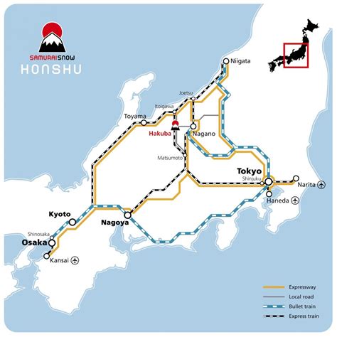 Homepage japan bullet train map. Shinkansen Bullet Train to Hakuba | SamuraiSnow