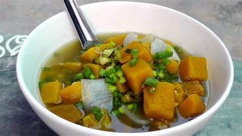 This simple yet satisfying filipino dish is one of the popular viands in the philippines. Vietnamese Pumpkin Soup with Mung Beans - International Vegan