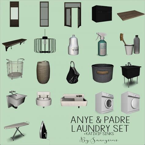 Welcome Anye Laundry Room Set • Sims 4 Downloads