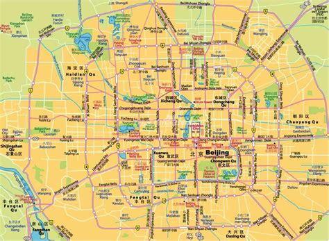 Beijing City Map Maps Of Beijing
