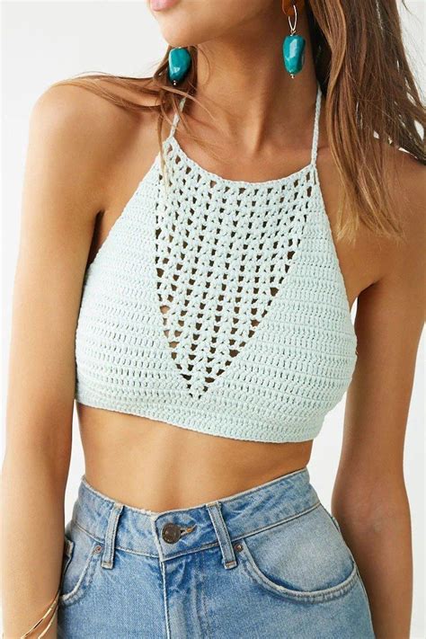 Crochet Halter Top Crochet Halter Tops Crochet Top Outfit Crochet Halter