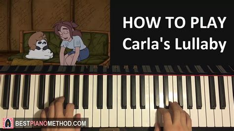 how to play we bare bears carla s lullaby piano tutorial lesson youtube