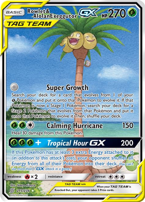 Rowlet And Alolan Exeggutor Deck Overview Limitless