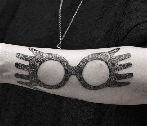 Luna Lovegood Glasses Tattoo By Guillaume Martins Photo 25037