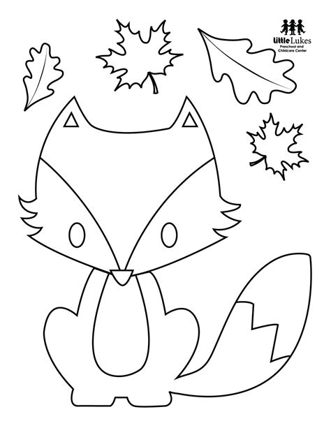 Free Fall Coloring Pages Little Lukes Preschool And