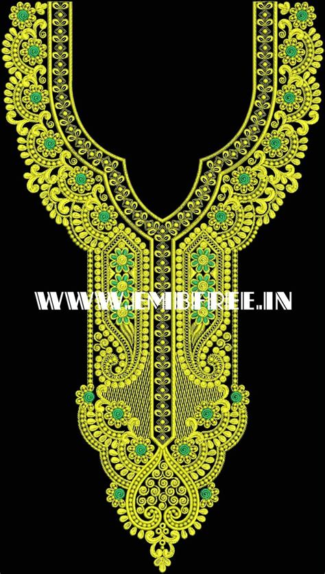 Neck Embroidery Design Neck Neck Embroidery Design