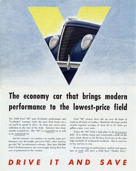 1938 Ford Thrifty Sixty Mailer