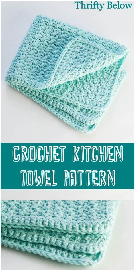 17 Crochet Dish Towel Patterns For Kitchen And Bathroom