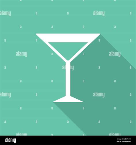 Martini Glass Icon Modern Minimal Flat Design Style Vector Illustration Stock Vector Image