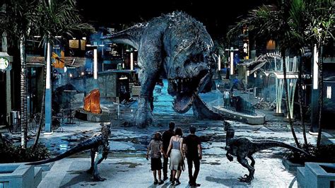Raptors Vs Indominus Rex Final Battle Scene Jurassic World 2015 Movie