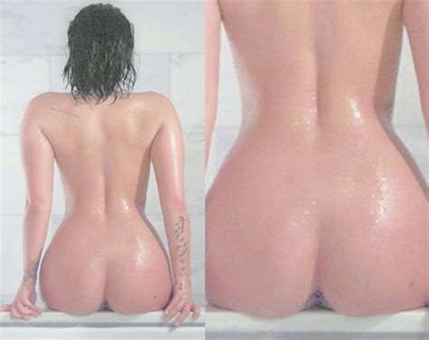 Demi Lovato Naked For Vanity Fair Uncensored Asshole Photo Hq