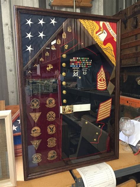 Military Uniform Shadow Box Free Shipping Lower 48 States Only In