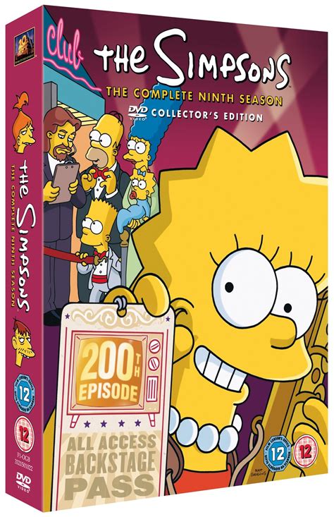 The Simpsons The Complete Ninth Season Dvd Box Set Free Shipping