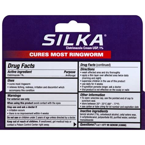 Silka Ringworm Antifungal Cream 05 Oz Shipt