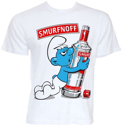 Funny Smurfnoff T Shirt Mode