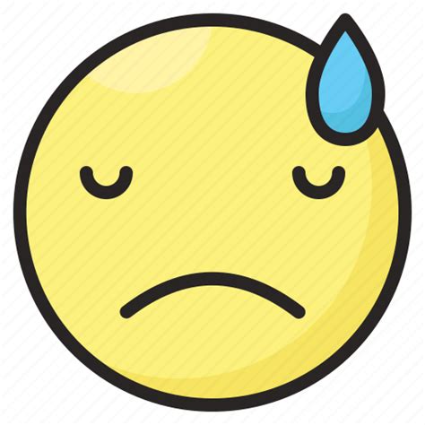 Depressed Disappointed Emoji Emoticon Expression Face Sad Icon