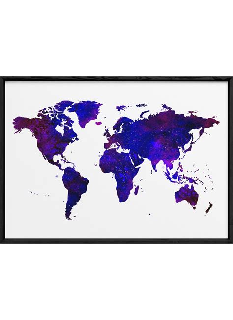 Carte du monde 5, superbe Poster | L'Afficherie