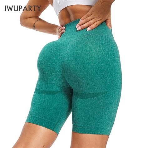 seamless sports short yoga biker women high waist gym running shorts tights squat proof tummy