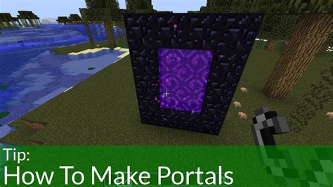 How To Make Portals In Minecraft YouTube