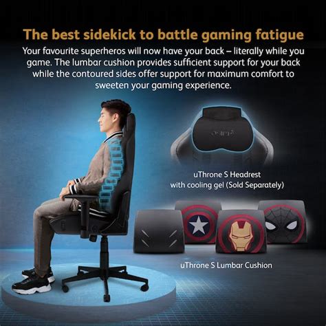 Osim Uthrone S Gaming Chair With Customizable Massage Black Osim