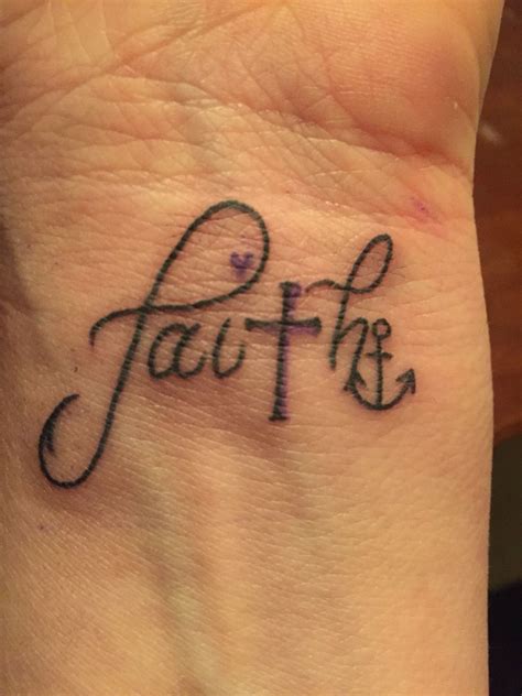 Faith Cross Tattoo Behind Ear Tattoo Design