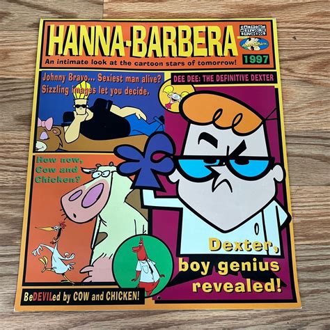 Vintage Hanna Barbera 1997 Calendar Dexter Johnny Bravo Etsy