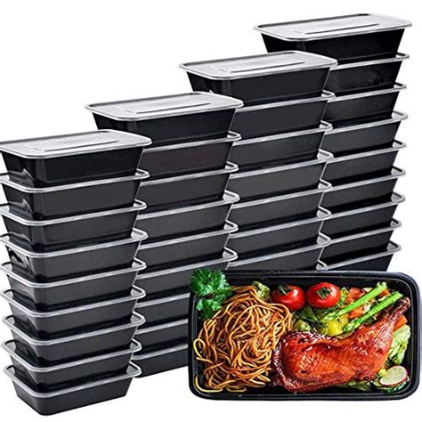 Buy IumÉ 50 Pack Meal Prep Containers 26 Oz Microwavable Reusable Food Containers With Lids For