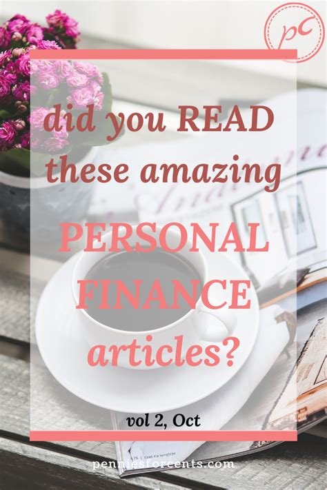 Personal Finance Articles To Share Pennies For Cents In 2020
