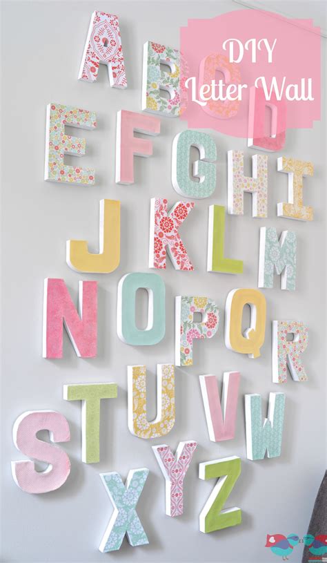 How To Make Your Own Letter Wall The Love Nerds